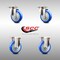 Service Caster 4 Inch 316SS Blue Polyurethane Wheel Swivel Top Plate Caster Rigid SCC, 2PK SCC-SS31620S414-PPUB-BLUE-2-R-2 - alternate 5